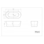 Ванна акриловая Belbagno BB306 Ванна акриловая Belbagno BB306